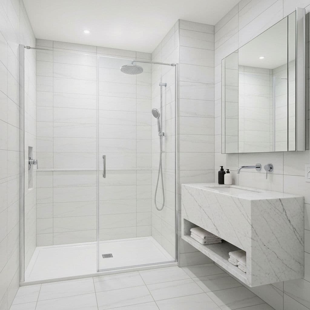 Bathroom Renovation in Toronto & GTA project by PReno Construction