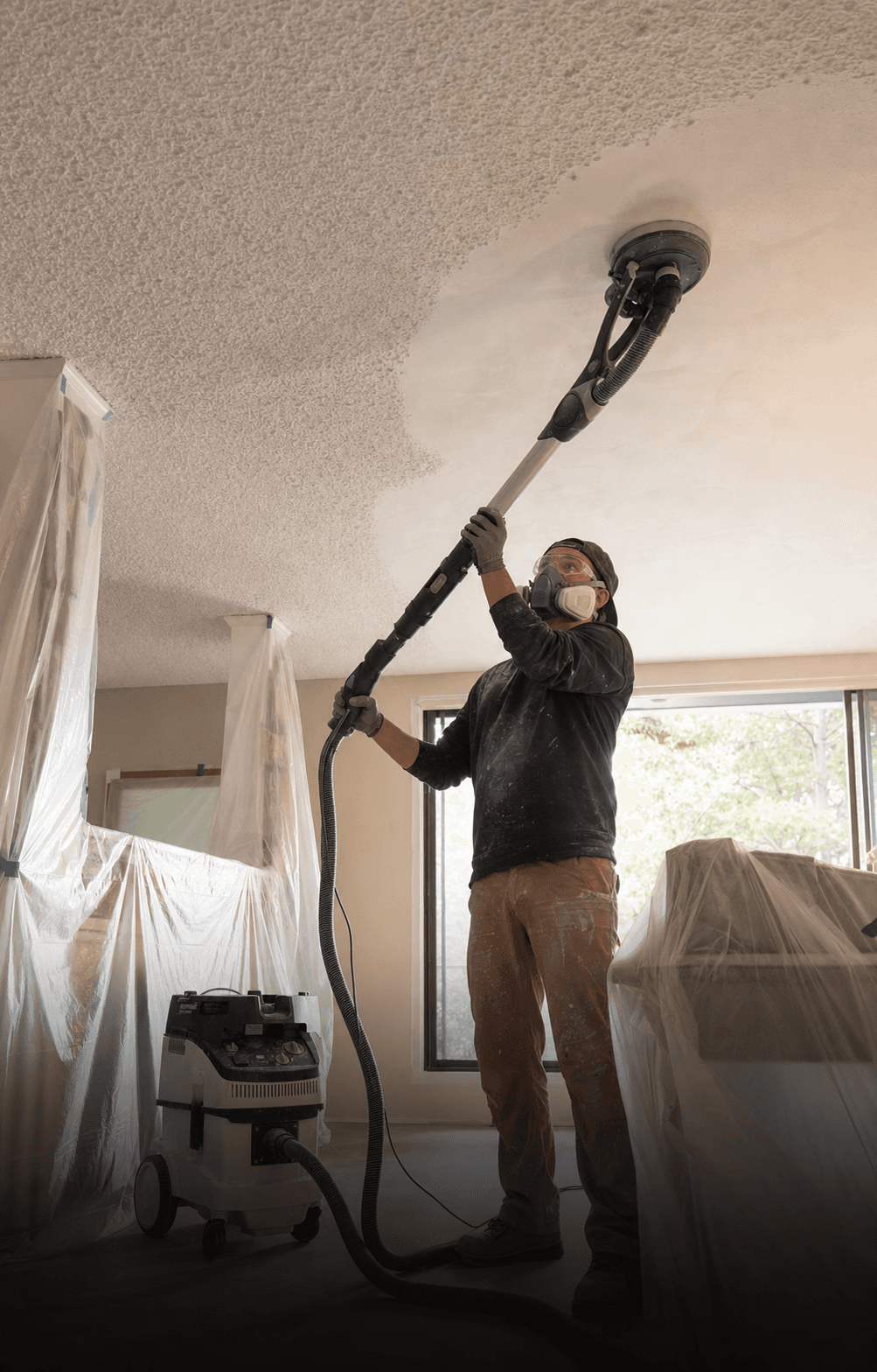 Popcorn Ceiling Removal & Skim Coating in Toronto project by PReno Construction