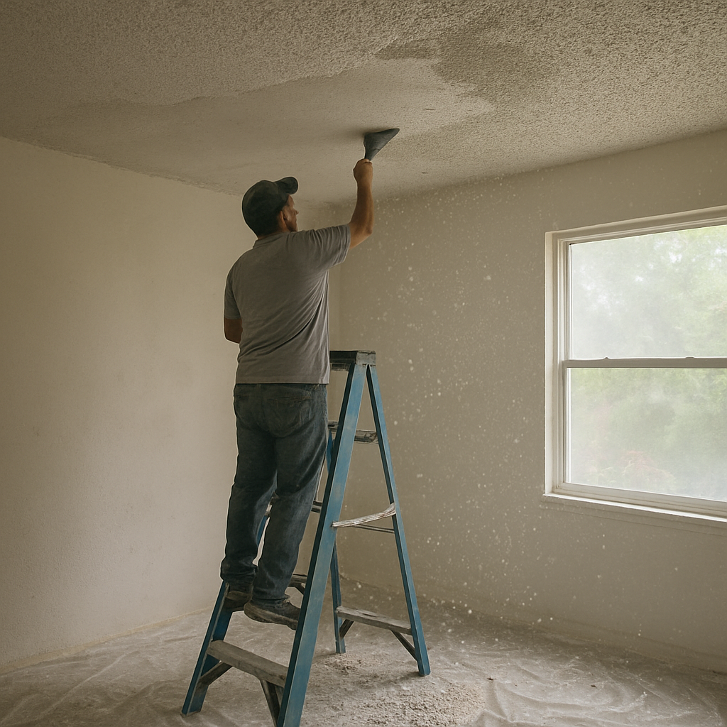 Popcorn Ceiling Repair & Painting